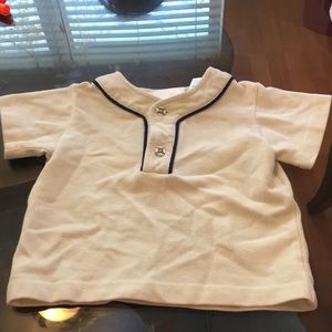 White short sleeve button up